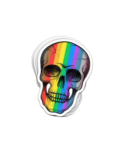 rainbow gay pride crossbones